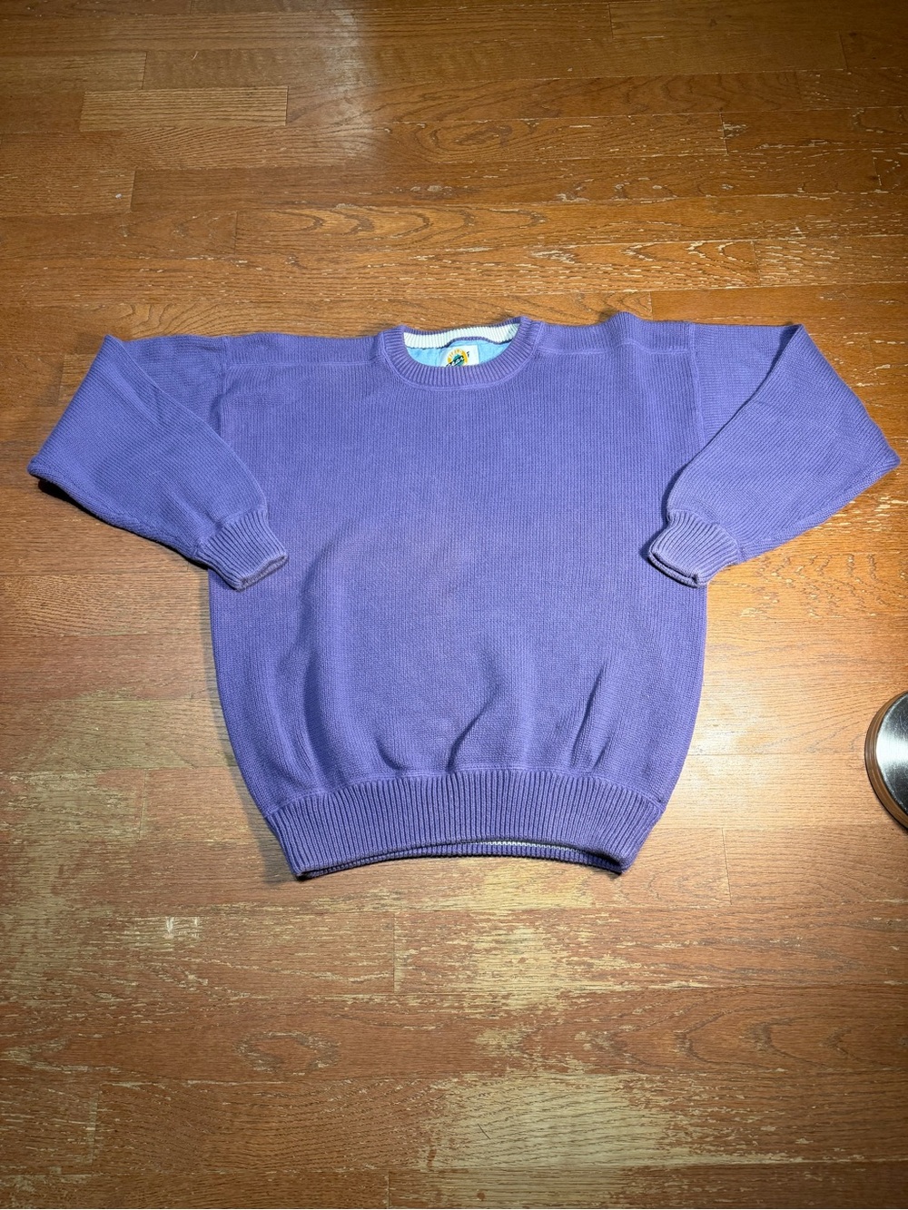 90s Vintage Purple Thick Knitted Sweater